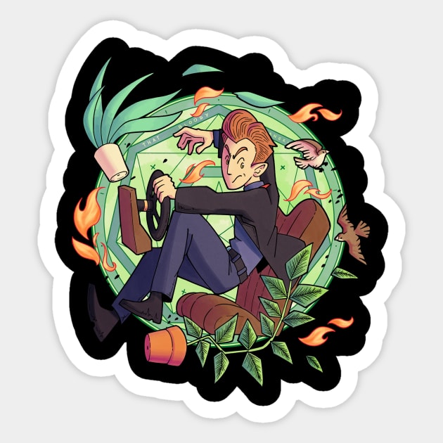 Ineffable Demon Husband Sticker by Goat on the Road